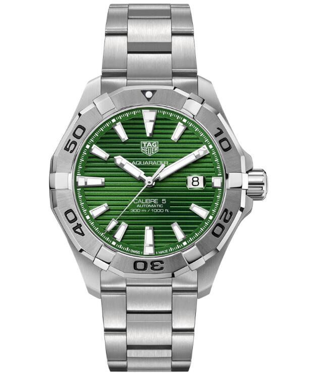 New TAG Heuer Aquaracer Gents Green Dial WAY2015.BA0927 replica watch